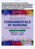 Fundamentals of Nursing&colon; Theory&comma; Concepts and Applications 4th Edition &ndash; Judith M&period; Wilkinson&comma; Leslie S&period; Treas&comma; Karen L&period; Barnett & Mable H&period; Smith &ndash; All Chapters &ndash; Test Bank and Exam Preparation