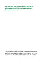 ATI Med-Surg Practice Exam Pack 2026-2027 Verified Questions&comma; Answers & Explanations &lpar;Professional & clear&rpar;