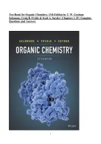 Testbank for Organic Chemistry 13th Edition by Solomons&comma; Fryhle & Snyder