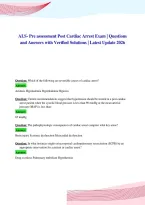 ALS&period; Questions and Answers&NewLine;with Verified Solutions &vert; Latest Update 2026
