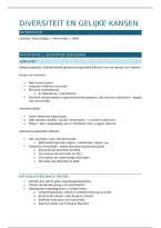 samenvatting diversiteit en gelijke kansen colleges 