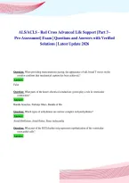 ALS2 Questions and Answers&NewLine;with Verified Solutions &vert; Latest Update 2026