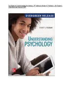 Testbank for Understanding Psychology 15th Edition by Robert S&period; Feldman All Chapters