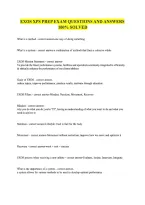 Exos Xps Prep Exam Questions And Answers &NewLine;100&percnt; Solved