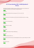 ALTA &lpar;16&rpar;-compressed Exam &vert; Questions and Answers&NewLine;with Verified Solutions &vert; Latest Update 2026