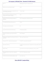 Fire Inspector Certification Exam &vert; Questions & Verified Answers PDF &vert; Complete Exam Prep &vert; 2026-2027
