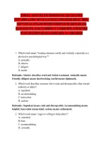 Toefl Advanced Personal Qualities Vocabulary Set 6 Latest Updated Real 2026-2027 Final Exam With Complete Detailed Questions And Correct Verified Answers Plus Rationales Already A&plus; Graded