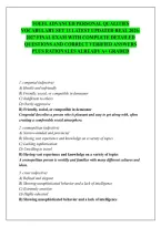 Toefl Advanced Personal Qualities Vocabulary Set 13 Latest Updated Real 2026-2027 Final Exam With Complete Detailed Questions And Correct Verified Answers Plus Rationales Already A&plus; Graded