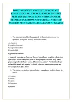 Toefl Advanced Anatomy&comma; Health&comma; And Beauty Vocabulary Set 3 Latest Updated Real 2026-2027 Final Exam With Complete Detailed Questions And Correct Verified Answers Plus Rationales Already A&plus; Graded