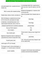 NCLEX PN Exam Test Questions and Answers Rated A