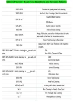 NACE CIP Level 1 Exam Test Questions and Answers Rated A