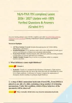 NLN-PAX RN complete&vert; Latest 2026 &sol; 2027 Update with 100&percnt; Verified Questions & Answers &lpar;Graded A&plus;&rpar;