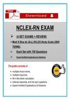 NCLEX-RN 4 Set Exams & Review &lpar;Latest 2026&sol;2027&rpar; Nclex Questions & Answers with Rationales A&plus; Graded &vert; Updated PDF