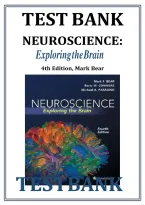 Test Bank for Neuroscience&colon; Exploring the Brain&comma; 4th Edition &vert; Mark F&period; Bear&comma; Barry W&period; Connors & Michael A&period; Paradiso &vert; Complete