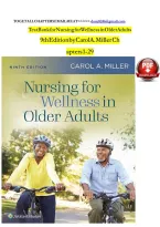 Test Bank for Nursing for Wellness in Older Adults 9th Edition By Carol A&period; Miller &vert; All Chapter's &lpar;1 - 29&rpar; &vert; Complete 2024 A&plus;