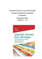 Test Bank For Journey Across the Life Span&colon; Human Development and Health Promotion 7th Edition By Elaine U&period; Polan & Daphne R&period; Taylor &vert; ISBN 9781719645911 &vert; Chapters 1&ndash;14