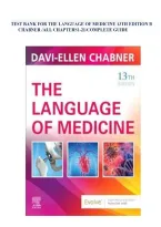 Test Bank For The Language of Medicine 13th Edition &vert; Davi-Ellen Chabner &vert; ISBN 9780443107795 &vert; Chapters 1-22