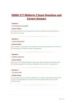 SGMA 217 Midterm 2 Exam Questions and Correct Answers&period;