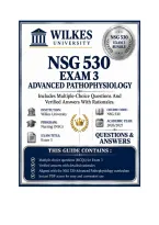 NSG 530 Exam 3 Advanced Pathophysiology Questions And Answers 2026&sol;2027 Wilkes University