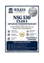 NSG 530 Exams 1-4 Bundled Advanced Pathophysiology Questions And Answers 2026&sol;2027 Wilkes University