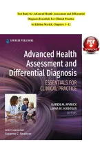 Advanced Health Assessment and Differential Diagnosis Essentials for Clinical Practice &mdash; 1st Edition&comma; Myrick &mdash; Chapters 1&ndash;12 &mdash; Test Bank
