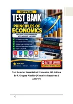 Test Bank for Essentials of Economics&comma; 8th Edition by N&period; Gregory Mankiw &vert; Complete Questions & Answers