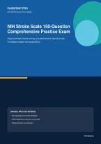 NIH Stroke Scale NIHSS 150Q Comprehensive Practice Exam &vert; Groups A&ndash;F Scoring Questions with Answers & Rationales