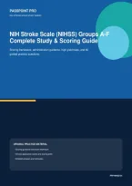 NIH Stroke Scale NIHSS Groups A&ndash;F Complete Study & Scoring Guide &vert; Clinical Cases&comma; Scoring Practice & 60Q Review