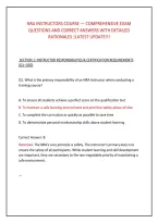 Nra Instructors Course &mdash; Comprehensive Exam &NewLine;Questions And Correct Answers With Detailed &NewLine;Rationales &vert;Latest Update&excl;&excl;&excl;