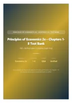 Principles of Economics 2e &ndash; Chapters 1-8 Test Bank &vert; 180&plus; Verified Q&A &vert; Complete Exam Prep
