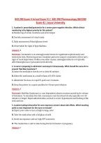 BIO 290 Exam 4 Actual Exam V1 &vert; BIO 290 Pharmacology &lpar;BIO290 &NewLine;Exam 4&rpar; &vert; Joyce University 