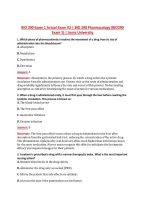 BIO 290 Exam 1 Actual Exam V2 &vert; BIO 290 Pharmacology &lpar;BIO290 &NewLine;Exam 1&rpar; &vert; Joyce University