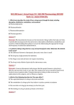 BIO 290 Exam 1 V1&ndash;V3 &vert; BIO 290 Pharmacology &vert; Actual Q&A with Rationale &lpar;BIO290 Exam 1&rpar; &vert; Joyce University