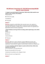 BIO 290 Exam 2 Actual Exam V2 &vert; BIO 290 Pharmacology &lpar;BIO290 &NewLine;Exam 2&rpar; &vert; Joyce University 