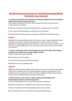 BIO 290 Final Exam Actual Exam V2 &vert; BIO 290 Pharmacology &lpar;BIO290 &NewLine;Final Exam&rpar; &vert; Joyce University