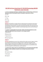 BIO 290 Final Exam V1&ndash;V3 &vert; BIO 290 Pharmacology &vert; Actual Q&A with Rationale &lpar;BIO290 Final Exam&rpar; &vert; Joyce University