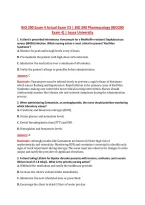 BIO 290 Exam 4 Actual Exam V2 &vert; BIO 290 Pharmacology &lpar;BIO290 &NewLine;Exam 4&rpar; &vert; Joyce University