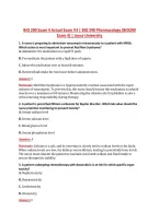 BIO 290 Exam 4 V1&ndash;V3 &vert; BIO 290 Pharmacology &vert; Actual Q&A with Rationale &lpar;BIO290 Exam 4&rpar; &vert; Joyce University
