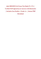 2025 HESI RN Exit Exam Test Bank &lpar;V1&ndash;V7&rpar; &vert; 1&comma;120 Verified NGN Questions & Answers with Rationales &vert; Includes Case Studies &vert; Grade A&plus; &vert; Instant PDF Download