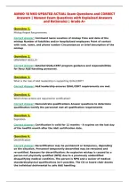 AMMO 18 NKO UPDATED ACTUAL Exam Questions and CORRECT&NewLine;Answers &vert; Newest Exam Questions with Explained Answers&NewLine;and Rationales &vert; Grade A&plus;