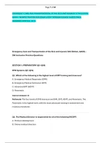 Emergency Care And Transportation Of The Sick And Injured &lpar;12Th Edition&comma; &NewLine;Aaos&rpar; &ndash; Newest Edition 2026 Exam Latest Version Solved Questions & &NewLine;Answers Verified 100 &percnt;  