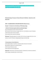 Pathophysiology&colon; Concepts Of Human Disease &lpar;1St Edition&rpar; Solved &NewLine;Questions & Answers Verified 100 &percnt;