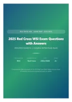 2025 Red Cross WSI Exam Questions with Answers &vert; 2025&sol;2026 Graded A&plus; &vert; Complete Verified Study Guide
