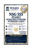 NSG 555 Exam 3 Nurse Practitioners in Primary Care II Questions And Answers 2026&sol;2027 Wilkes University&NewLine;