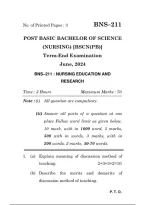 Post Basic Bachelor Of Science &lpar;Nursing&rpar; &lbrack;Bscn&lpar;Pb&rpar;&rsqb;