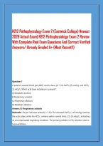 N212 Pathophysiology Exam 2 &lpar;Eastwick College&rpar; Newest &NewLine;2026 Actual Exam&vert; N212 Pathophysiology Exam 2 Review &NewLine;With Complete Real Exam Questions And Correct Verified &NewLine;Answers&sol; Already Graded A&plus; &lpar;Most Recent&excl;&excl;&rpar; 