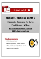 NSG 550 Exam 1 &ndash; Wilkes Diagnostic Reasoning &lpar;Latest 2026&sol;2027&rpar; Actual Questions & Answers with Rationales A&plus; Graded &vert; Updated PDF