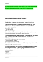 Intimate Relationships &lpar;Miller&comma; 9Th Ed&period;&rpar;Questions With &NewLine;Verified Answers Detailed Rationales Graded A&plus;