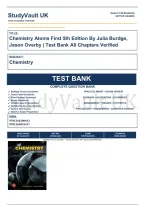 Chemistry Atoms First 5th Edition By Julia Burdge&comma; Jason Overby &vert; Test Bank Verified&comma; A&plus; Grade 9781266280412