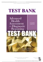 Advanced Health Assessment & Diagnostic Reasoning 4th Edition &vert; Test Bank by Rhoads & Petersen